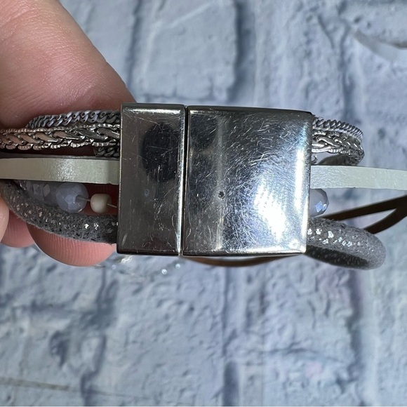 Wraparound bracelet with real pearls - Picture 3 of 6